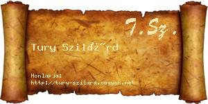 Tury Szilárd névjegykártya